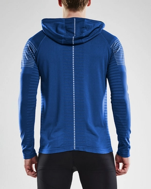 Trui Craft Men Core Block Hood True Blue Platinum