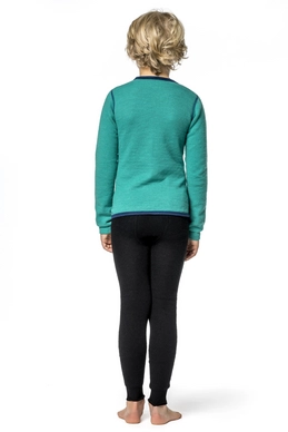 Ondershirt Woolpower Kids Crewneck 200 Light Green