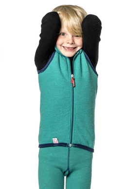 Bodywarmer Woolpower Kids Vest 400 Light Green