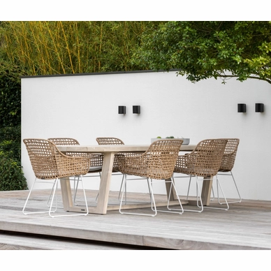 3---2023 M&L fibre Aria chair safari - aged teak Lauren table
