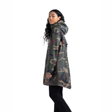 Jas Herschel Supply Co. Women's Rainwear Fishtail Parka Woodland Camo