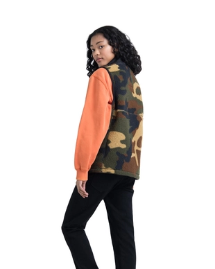 Bodywarmer Herschel Supply Co. Women's Guide Fleece Sherpa Vest Woodland Camo