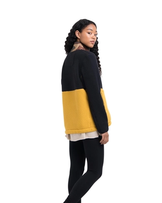Vest Herschel Supply Co. Women's Guide Fleece Sherpa Full Zip Black/Arrowwood