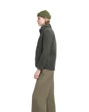 Vest Herschel Supply Co. Women's Guide Fleece Sherpa Full Zip Dark Olive