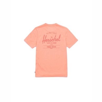 T-Shirt Herschel Supply Co. Women's Tee Classic Logo Carnelian Apricot