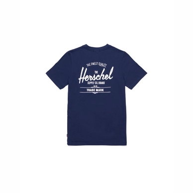 T-Shirt Herschel Supply Co. Women's Tee Classic Logo Peacoat White