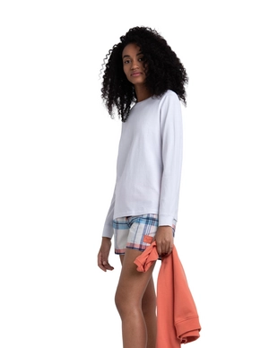T-Shirt Herschel Supply Co. Women's Long Sleeve Tee Bright White