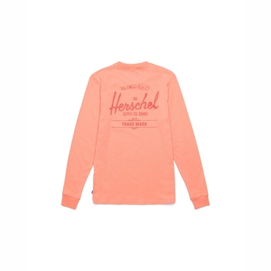 T-Shirt Herschel Supply Co. Women's Long Sleeve Tee Classic Logo Carnelian Apricot