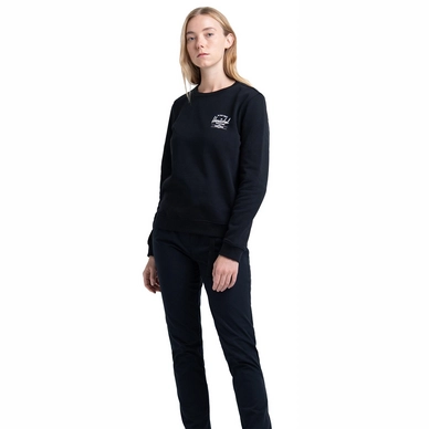 Trui Herschel Supply Co. Women's Crewneck Classic Logo Black White
