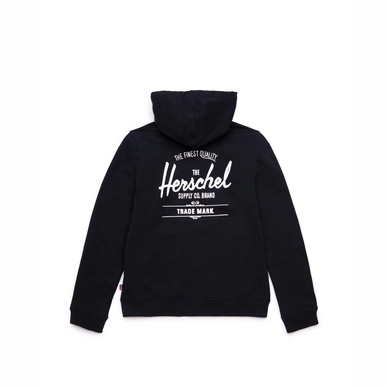 Vest Herschel Supply Co. Women's Full Zip Hoodie Classic Logo Black White
