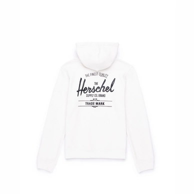 Vest Herschel Supply Co. Women's Full Zip Hoodie Classic Logo Blanc de Blanc Black
