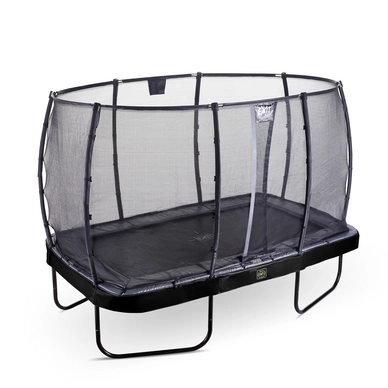 Trampoline EXIT Toys Elegant Premium Rectangular 427 x 244 Black Safetynet Deluxe