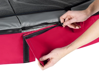 Trampoline EXIT Toys Elegant Premium Rectangular 366 x 214 Red Safetynet Economy
