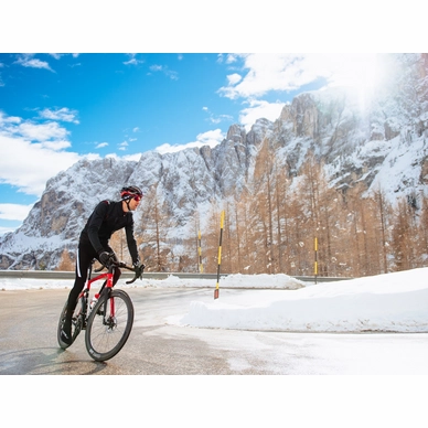 Fietsjack Castelli Men Espresso V Jacket Light Black Red