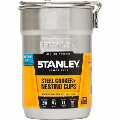 Campingset Stanley Adventure Camp Cook Set Stainless Steel (4-delig)