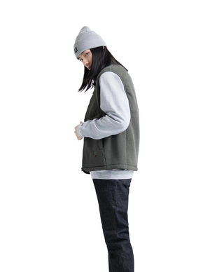 Bodywarmer Herschel Supply Co. Men's Guide Fleece Sherpa Vest Dark Olive