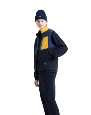Bodywarmer Herschel Supply Co. Men's Guide Fleece Sherpa Vest Peacoat/Black