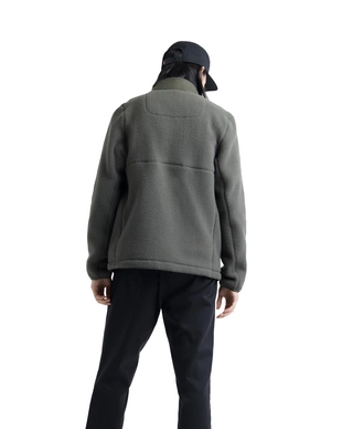 Vest Herschel Supply Co. Men's Guide Fleece Sherpa Full Zip Dark Olive