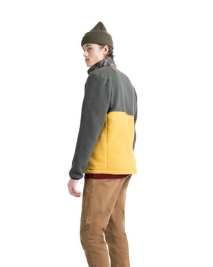Vest Herschel Supply Co. Men's Guide Fleece Sherpa Full Zip Dark Olive/Arrowwood