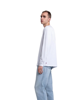 Trui Herschel Supply Co. Men's Long Sleeve Tee Bright White