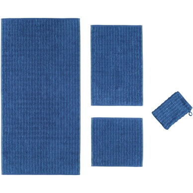 Washandje Cawö Accent Stripes Small Blauw (set van 6)
