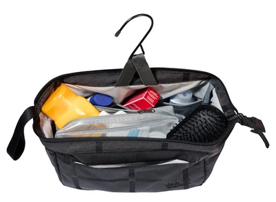 Toilettas Jack Wolfskin Women Space Talent Washbag Y.D. Black Big Check