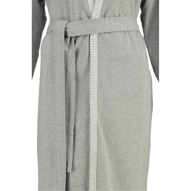 Badjas Lago 813 Uni Kort Kimono Women Grijs
