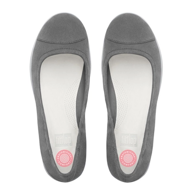 Ballerina FitFlop F-Sporty™ Suède Charcoal