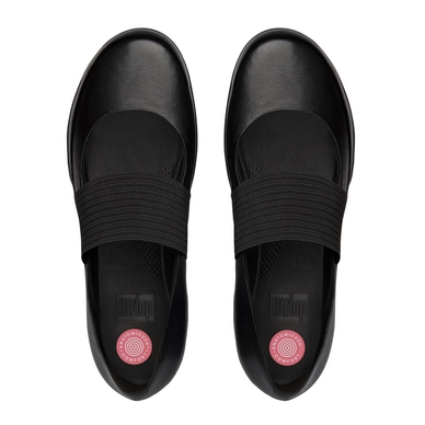 Ballerina FitFlop F-Sporty™ Mary Jane Leather All Black