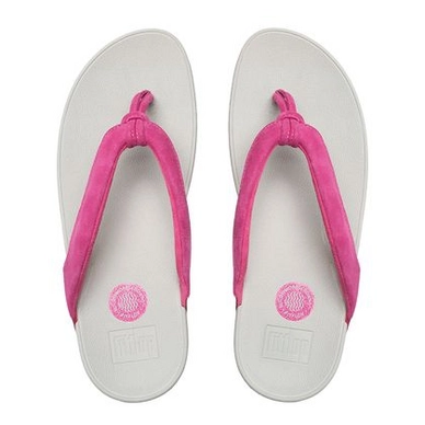 Slipper FitFlop Swirl™ Suede Bubblegum