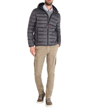 Winterjas Napapijri Aerons Hood Dark Grey Solid