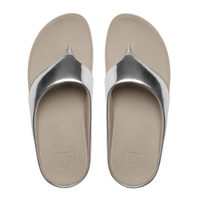 Slipper FitFlop Ringer™ Toe-Post Silver Mirror