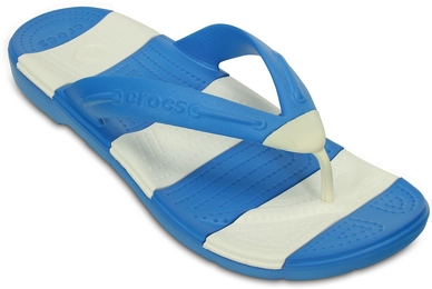 Slipper Crocs Beach Line Flip Ocean/White