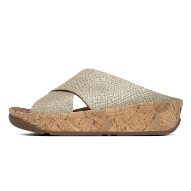 Sandaal FitFlop Kys™ Leather Silver