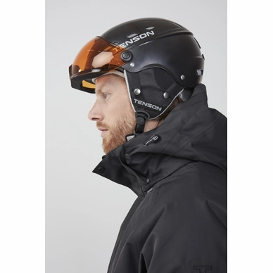 Slepen Maak een sneeuwpop petticoat Ski Helmet Tenson Unisex Core Visor Black | Outdoorsupply.co.uk