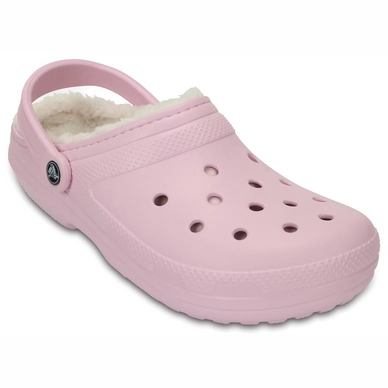 Klomp Crocs Classic Lined Clog Ballerina Pink/Oatmeal