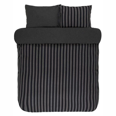 Dekbedovertrek Marc O'Polo Classic winter stripe Anthracite Flanel