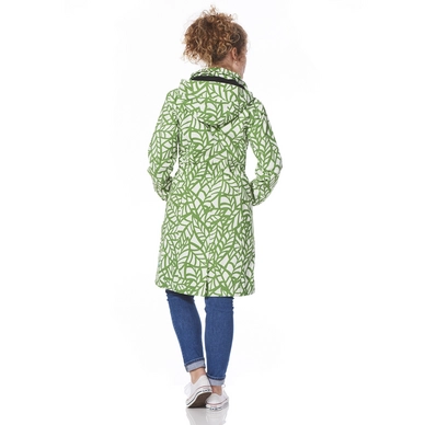 Regenjas Happy Rainy Days Coat Odila Leaf Off White Olive