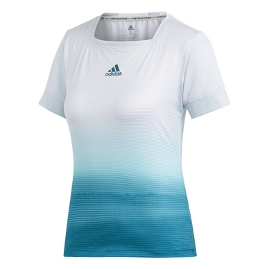Tennisshirt Adidas Women Parley Tee White Blue Spirit