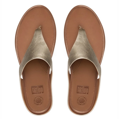 Slipper FitFlop Banda™ Leather Pale Gold