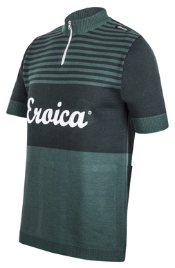 Fietsshirt Santini Eroica Short Sleeve Jersey Britannia Green