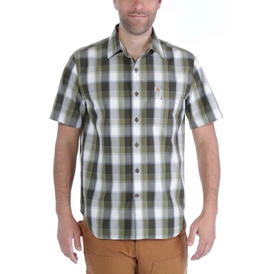 Blouse Carhartt Men Slim Fit Plaid Shirt S/S Olive