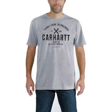 T-Shirt Carhartt Men Emea Outlast Graphic S/S Heather Grey