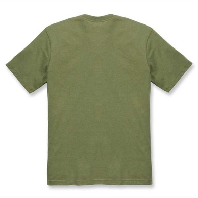 T-Shirt Carhartt Men Workwear C-Logo Graphic S/S Oil Green Heather