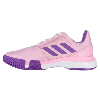 Tennisschoen Adidas Women Courtjam Multicourt White Shock Red Active Pink