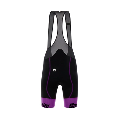 Fietsbroek Santini Women Wave Bib Shorts C3W Padding Purple