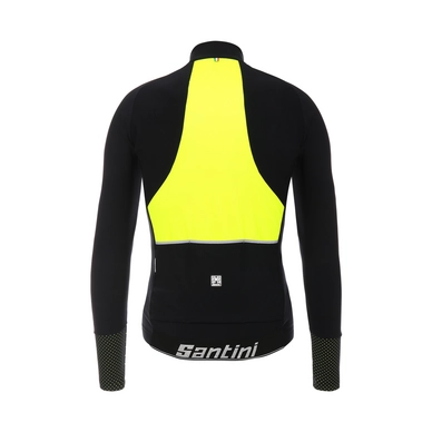 Fietsshirt Santini Men Vega 20 Rain Flashy Yellow