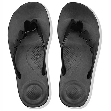 3---FitFlop Iqushion Valentine Flip Flops All Black 2