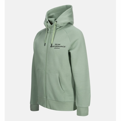 Vest Peak Performance Men Logo Zipped Hood Downy Green