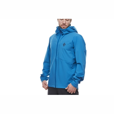 Jas Black Diamond Men Fineline Stretch Rain Shell Kingfisher